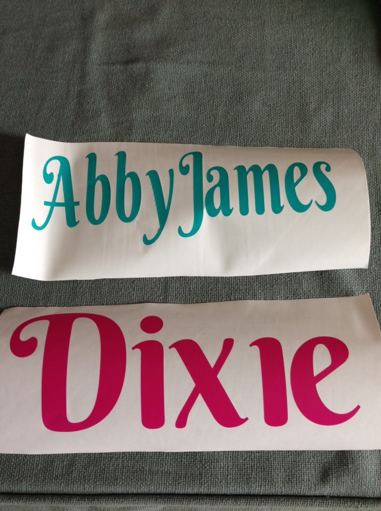 Names Cut Out - Dog Food Container