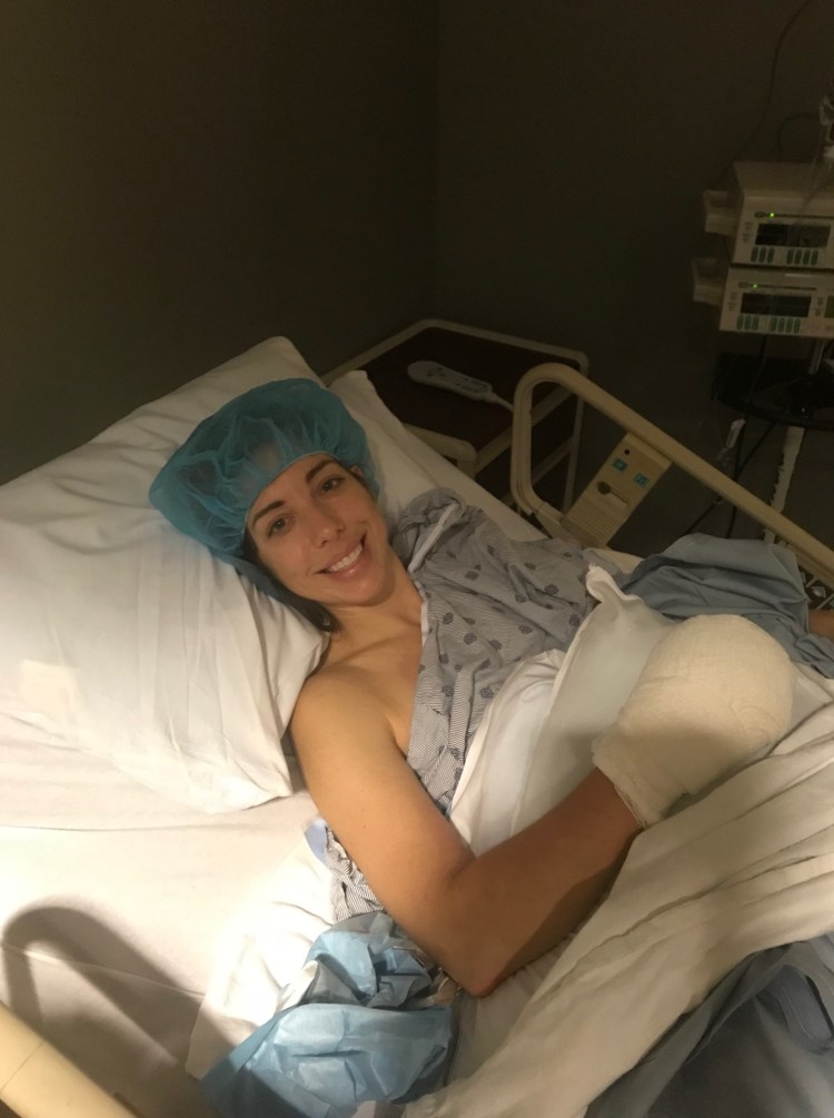 Catherine after surgery