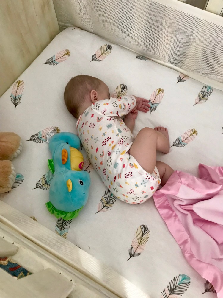 Lucy in big girl crib