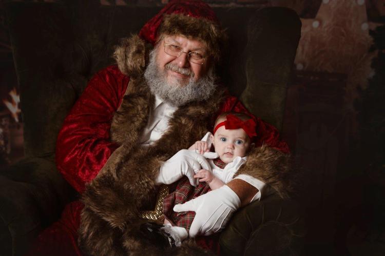Lucy with Santa